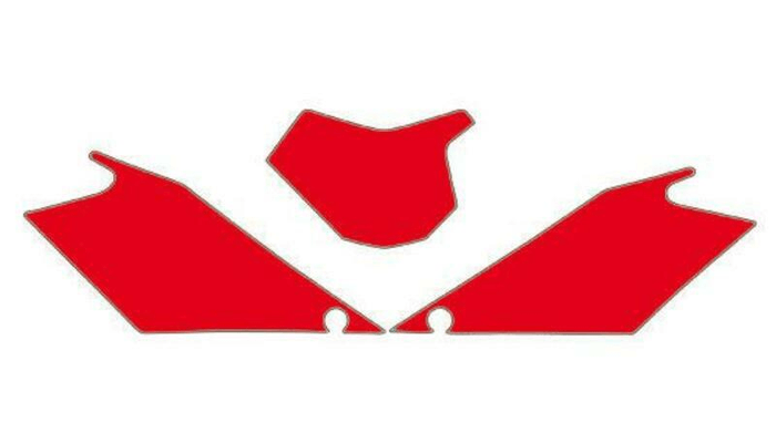 Pièces Quad & Motos - Pièces communes - Fonds de plaque BLACKBIRD rouge Gas Gas EC