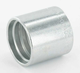 Pièces agricoles - Hydraulique - Jupe à sertir Ø37x36mm DN20 acier / zingué Alfagomma