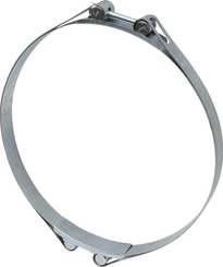Pièces agricoles - Fasteners - Collier de serrage, 250-260 mm double boulon, double bande DIN912 zingué Kramp