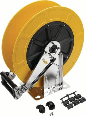 Pièces agricoles - Hydraulique - Enrouleur de tuyau auto, jaune