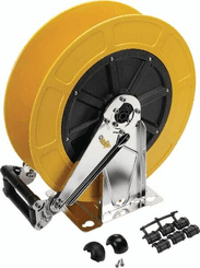 Pièces agricoles - Hydraulique - Enrouleur de tuyau auto, jaune