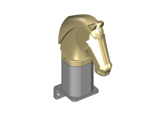Materiels - Accessoires 5Kg-10Kg - TETE DE CHEVAL AVEC SUPPORT (BOX)