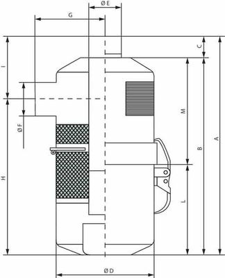 Pièces agricoles - Fertilisation & Lisier - Filtre-silencieux 5500 l/min BP