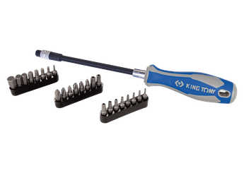 Outils - Outils divers - Tournevis flexible porte embouts magnétique 1/4" + embouts