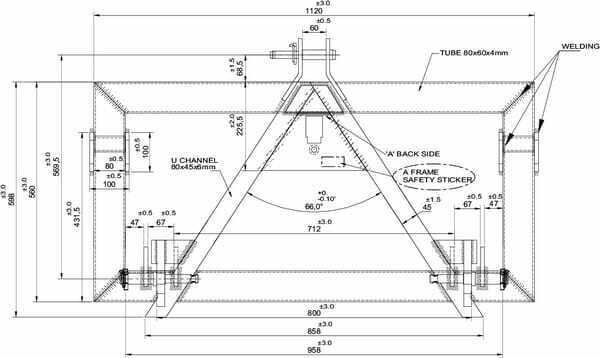 Pièces agricoles - Tracteur pièce adaptable - Adaptateur 3 points Euro