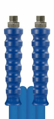 Pièces agricoles - Hydraulique - Tuyau à haute pression 25 m 2SC DN10 bleu 3/8" filetage mâle, avec coulissement à billes