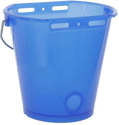 Pièces agricoles - Cloture,Jardin & Sylviculture - Seau d'alimentation bleu transparent 8L