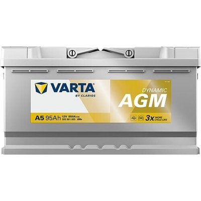 Pièces agricoles - Eclairage - Battery 12V 95Ah 850A A5 VARTA Dynamic AGM