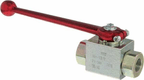 Vanne sphérique à deux voies 3/8 BSP levier en aluminium