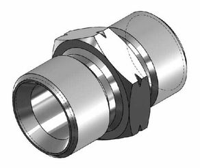 Pièces agricoles - Hydraulique - Adaptateur M/M 3/4 BSP X M27