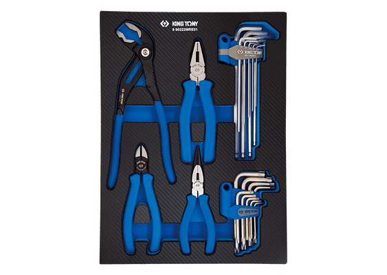Outils - Outils divers - Module mousse + PP 22 pièces pinces et clés mâles