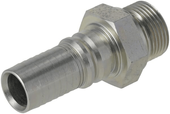 Pièces agricoles - Hydraulique - Raccord à sertir 4SH-DN25-1" BSP