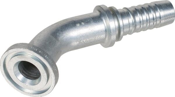 Pièces agricoles - Hydraulique - Racc. à sertir DN25+50,8 bride 45°