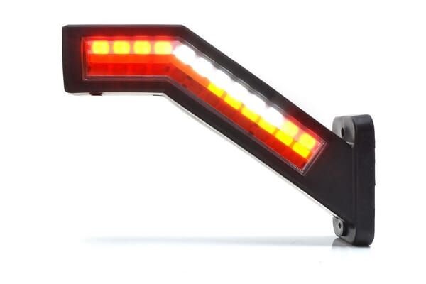 Pièces agricoles - Eclairage - Feu arrière multifonction LED, gauche, rouge/orange/blanc, 12-24 V, 238 x 181 x 72 mm