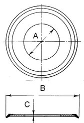 Pièces agricoles - Pièce divers - Bague d'étanchéité Ø25x52mm