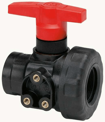 Pièces agricoles - Pièce Pulvérisateur - Vanne à boisseau sphérique 1" 2 voies à montage sur panneau