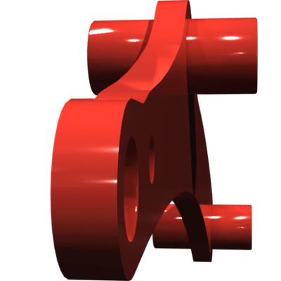 Pièces agricoles - Pièce divers - guidon soudé -peint-