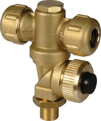 Pièces agricoles - Pièce Pulvérisateur - Porte-buse laiton double 1/4M