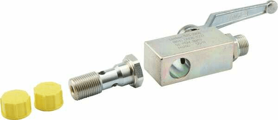 Pièces agricoles - Machines - Vanne à bille HBPA 0602 M18x1,5 Zn