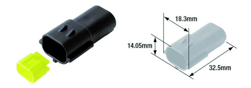 Pièces Quad & Motos - Outillage - Connectique électrique mâle étanche TOURMAX type 070 (FRA)