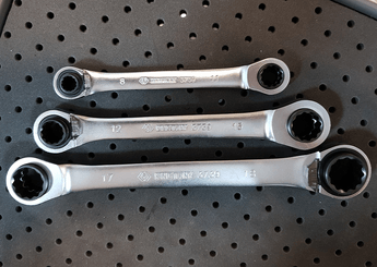 Outils - Outils divers - Jeu de 3 Clés polygonales cliquet 8-9-10-11-12-13-14-15-16-17-18-19mm