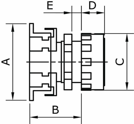 Pièces agricoles - Pièce pneumatique - Bouton-poussoir