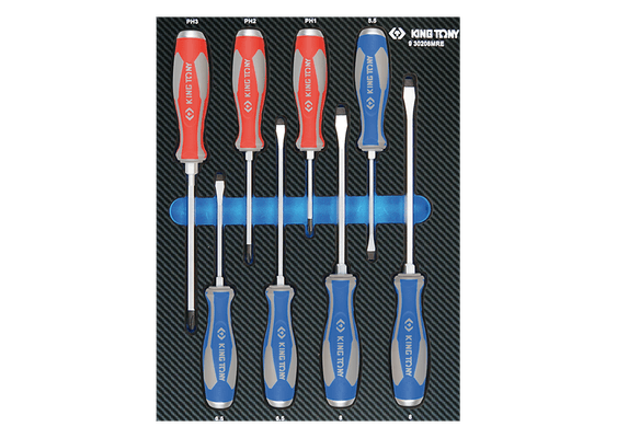 Outils - Outils divers - Module mousse + PP 8 pièces Tournevis à lame traversante
