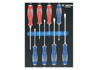 Outils - Outils divers - Module mousse + PP 8 pièces Tournevis à lame traversante