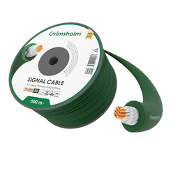 Pièces agricoles - Jardin et forêt pièce adaptable - Câble de signal Ø3,8 mm x 500 m, protection en maille métallique, âme en cuivre