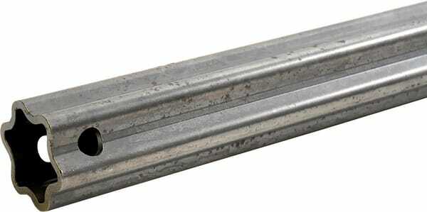 Pièces agricoles - Transmission - Tube profilé durci étoile S5H Ø ext. : 61x47x4,5 mm L : 1,4 m Walterscheid