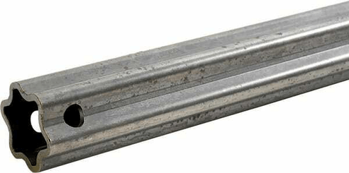 Pièces agricoles - Transmission - Tube profilé durci étoile S5H Ø ext. : 61x47x4,5 mm L : 1,4 m Walterscheid