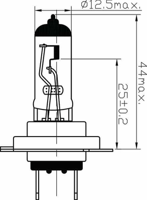 Pièces agricoles - Eclairage - Ampoule 24V 75/70W H4