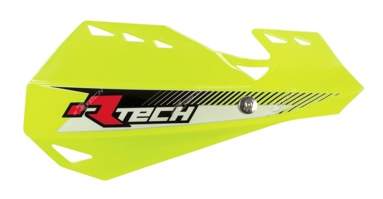 Pièces Quad & Motos - Plastiques - Protège-mains RACETECH Dual jaune fluo
