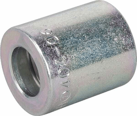 Pièces agricoles - Hydraulique - Jupe à sertir Ø25x28mm DN10 acier / zingué Alfagomma