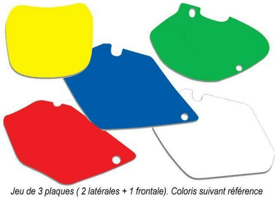 Pièces Quad & Motos - Plastiques - Fonds de plaque BLACKBIRD vert Husaberg FE/TE