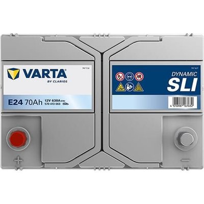 Pièces agricoles - Eclairage - Battery 12V 70Ah 630A E24 VARTA Dynamic SLI