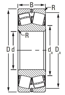 Pièces agricoles - Roulements - Roulement à rouleaux sphérique 75x130x31mm Timken