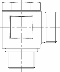 Pièces agricoles - Hydraulique - Raccord orientable 8S-M14x150