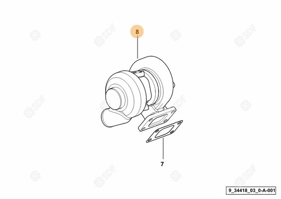 Pièces agricoles - Pieces moteur - TURBO COMPRESSEUR