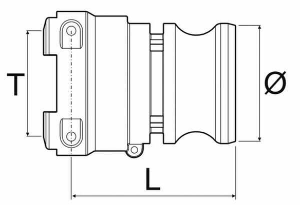 Pièces agricoles - Pièce Pulvérisateur - Raccord à fourche mâle Camlock 1-1/2" T6