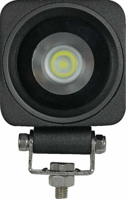 Pièces agricoles - Eclairage - Phare de travail LED carré 10W 900lm, 10/30V, 66x65mm longue portée, 1 LED, gopart