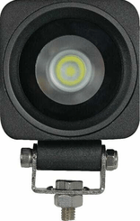 Pièces agricoles - Eclairage - Phare de travail LED carré 10W 900lm, 10/30V, 66x65mm longue portée, 1 LED, gopart
