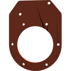 Pièces agricoles - Pièce divers - support hydr. ventilateur -peint-