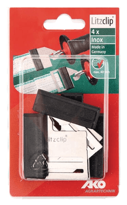 Pièces agricoles - Cloture,Jardin & Sylviculture - Connecteurs Litzclip 40mm (x4)