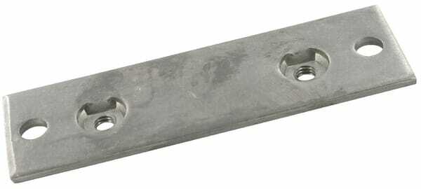 Pièces agricoles - Hydraulique - Plaque à visser inox Gr.5