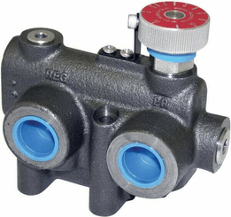 Pièces agricoles - Hydraulique - Régulateur de débit 3 voies 0-76l/min