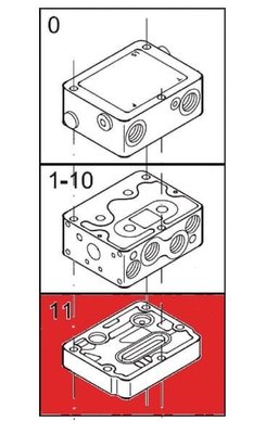 Pièces agricoles - Hydraulique - Module d'extrémité PVSK 11189380