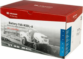 Pièces agricoles - Eclairage - Batterie 12V 30Ah 300A avec pack d'acide Kramp