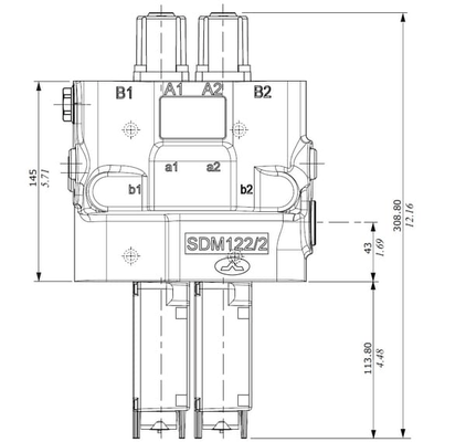 Pièces agricoles - Hydraulique - Vanne de régulation SDM122/2 Can-bus