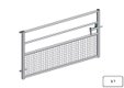 PACK DE 7 PORTE HERBAGE SEMI-GRILLAGEE L.2.14M
